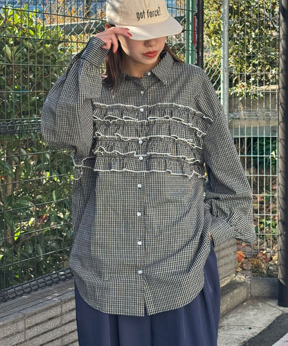 CIAOPANIC Ruffle Oversize Shirt - Image 39