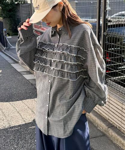 CIAOPANIC Ruffle Oversize Shirt - Image 40