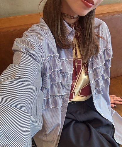 CIAOPANIC Ruffle Oversize Shirt - Image 45