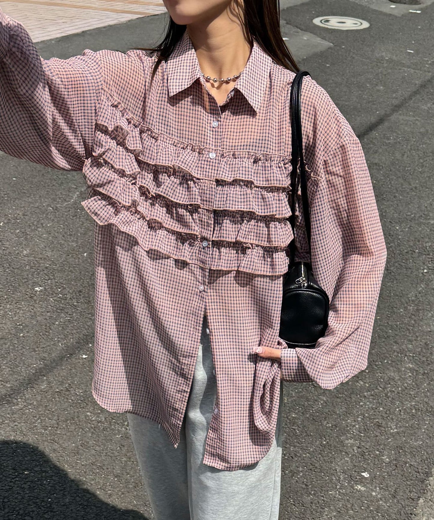CIAOPANIC Ruffle Oversize Shirt - Image 60