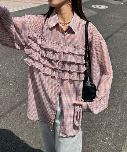 CIAOPANIC Ruffle Oversize Shirt - Image 60