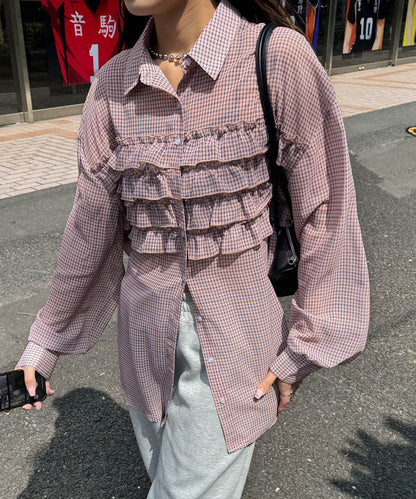 CIAOPANIC Ruffle Oversize Shirt - Image 61