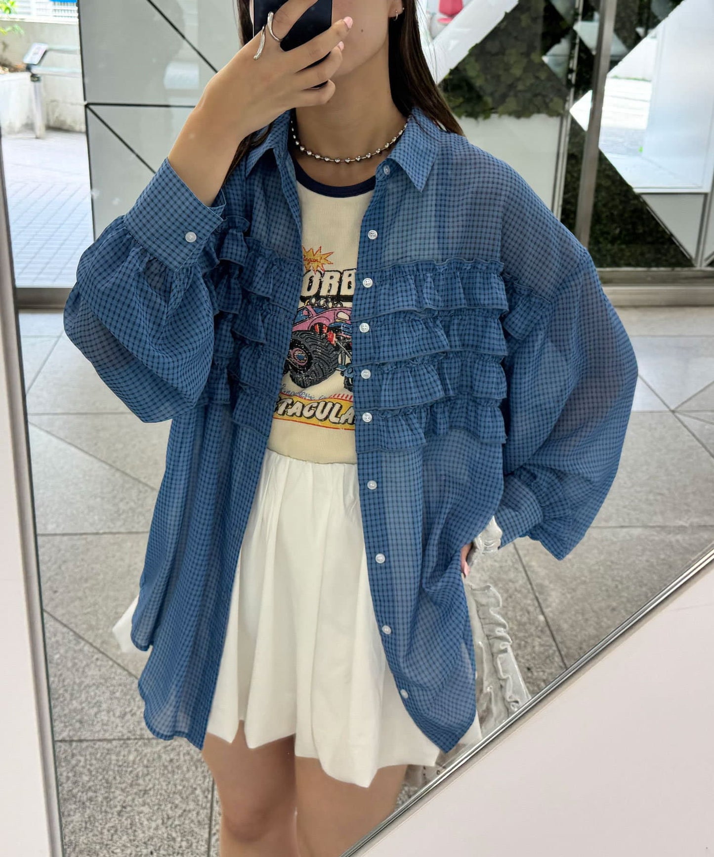 CIAOPANIC Ruffle Oversize Shirt - Image 75