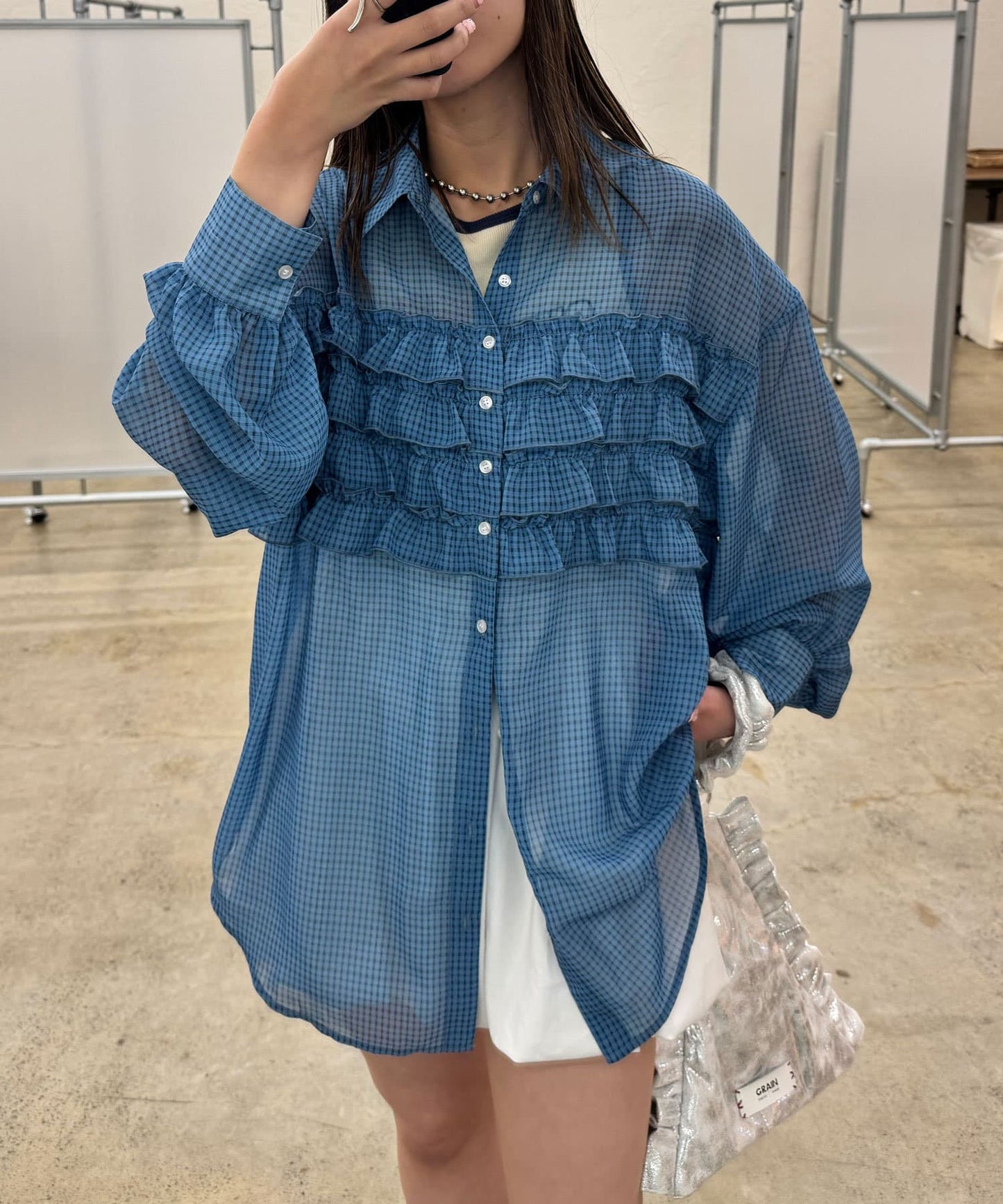 CIAOPANIC Ruffle Oversize Shirt - Image 76
