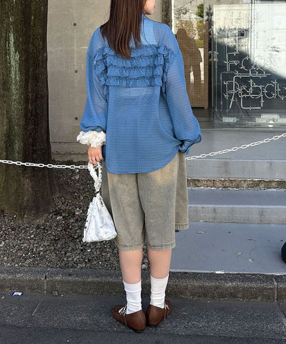 CIAOPANIC Ruffle Oversize Shirt - Image 81