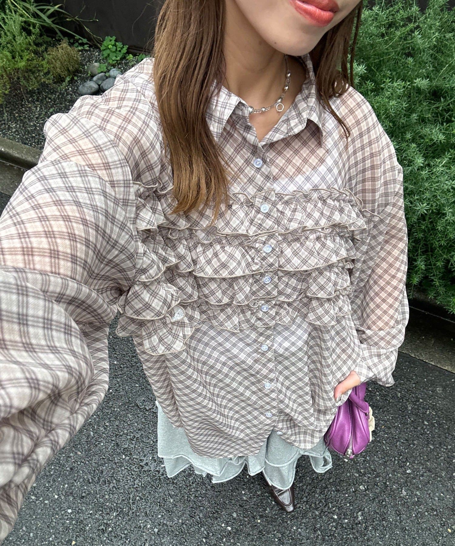 CIAOPANIC Ruffle Oversize Shirt - Image 3