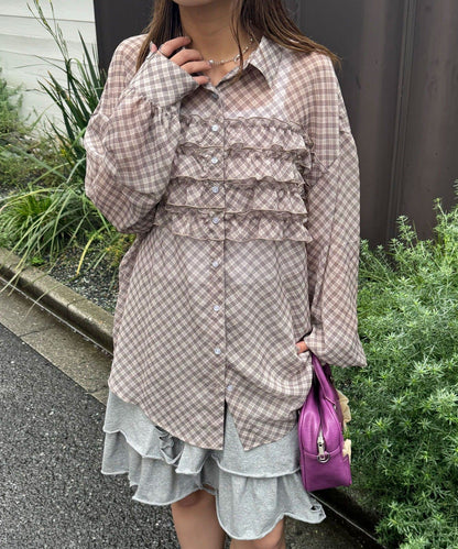 CIAOPANIC Ruffle Oversize Shirt - Image 83