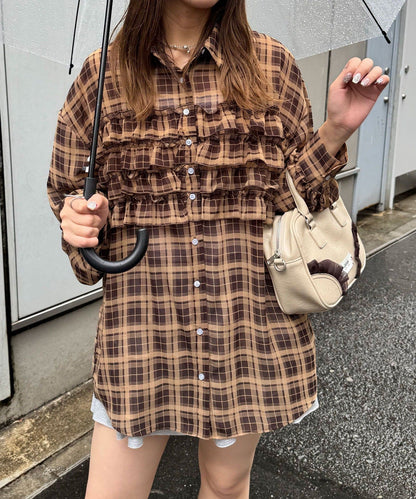 CIAOPANIC Ruffle Oversize Shirt - Image 92