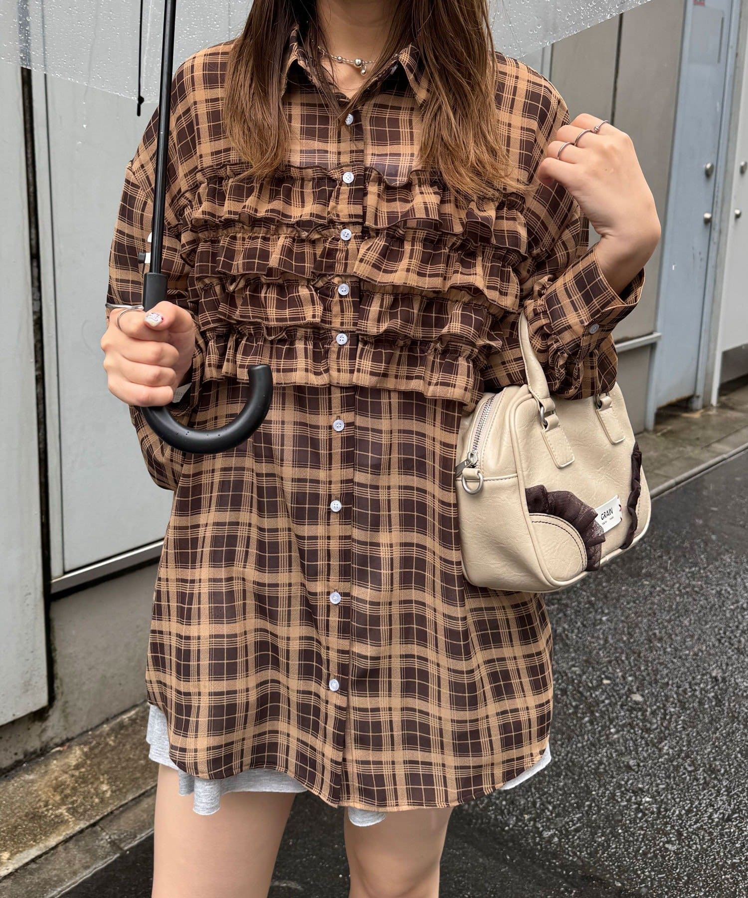 CIAOPANIC Ruffle Oversize Shirt - Image 93