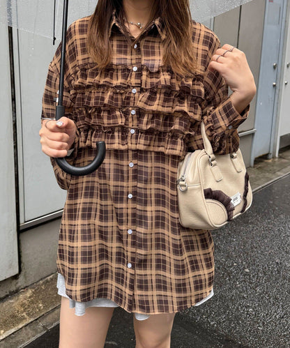 CIAOPANIC Ruffle Oversize Shirt - Image 93