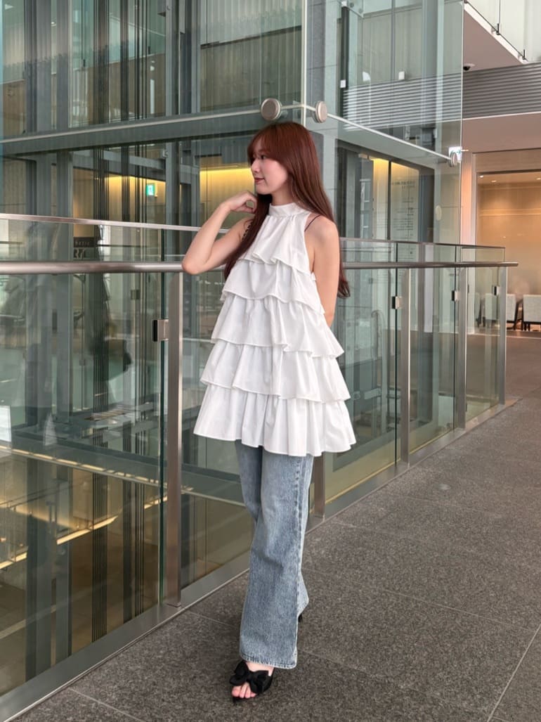 [Set Fair Item #7] CHICO ribbon tiered mini dress - Image 34