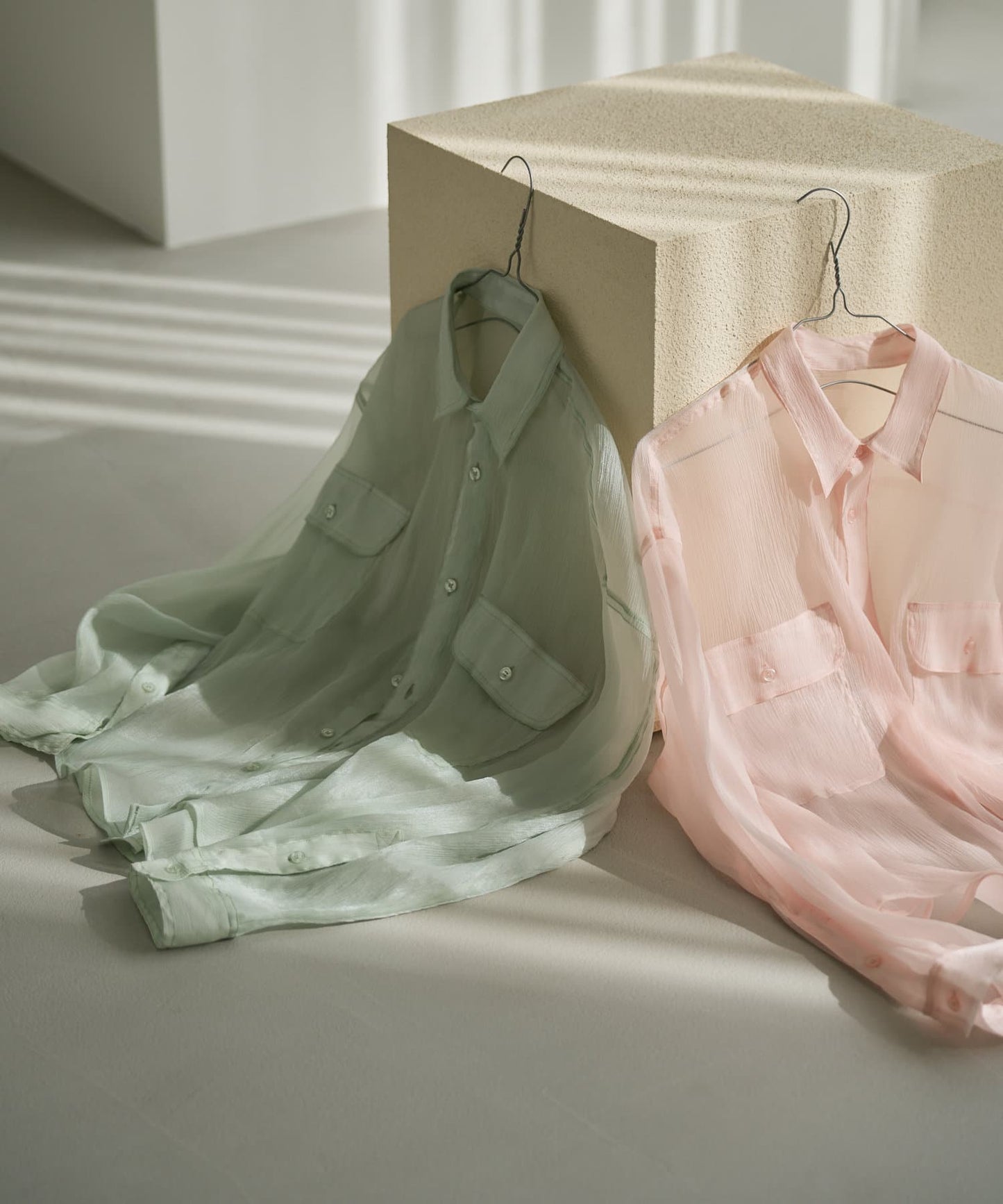 Kastane 靚料 Sheer Shirt [短/長version]