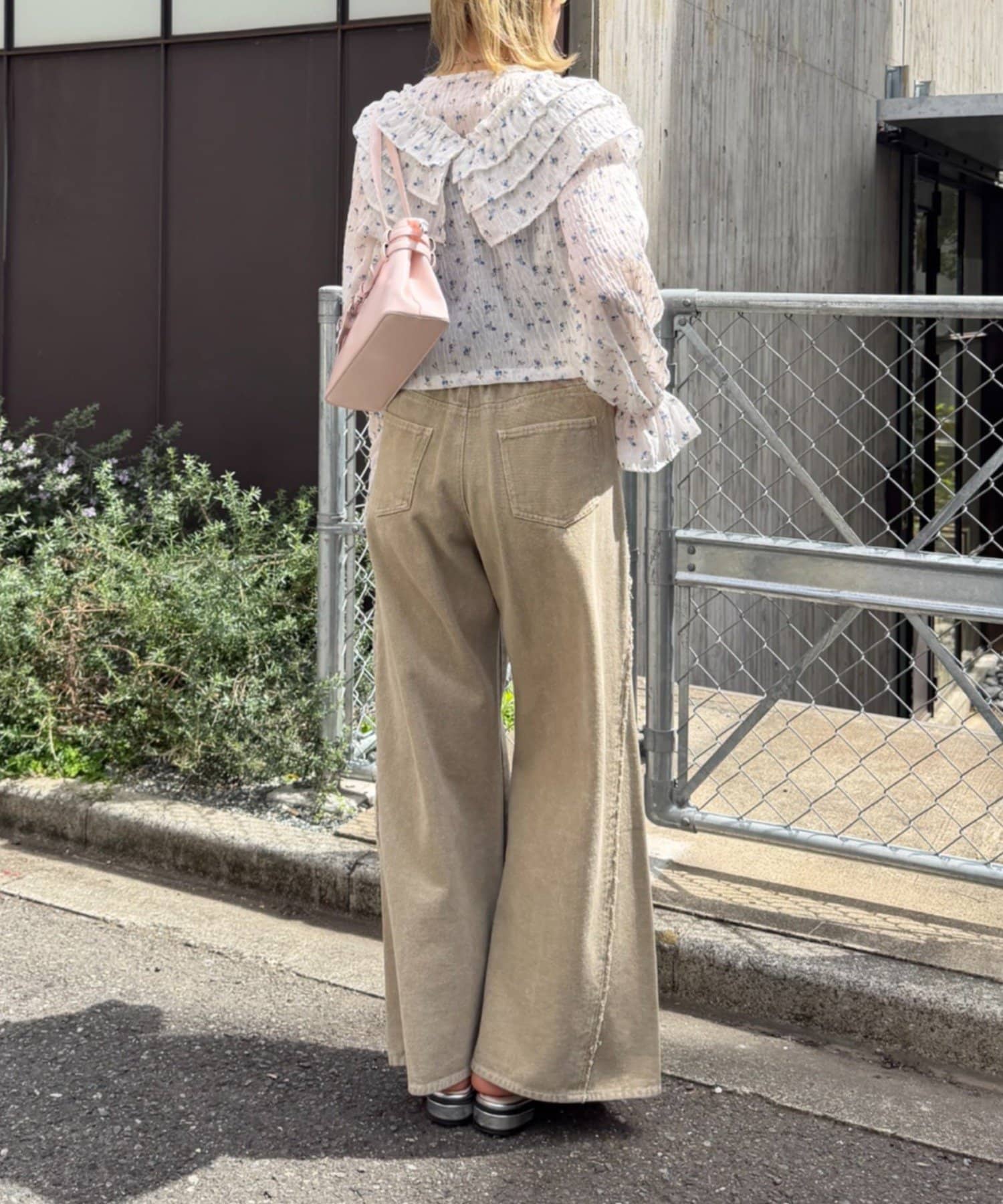 w closet Fringe baggy denim pants - Image 16
