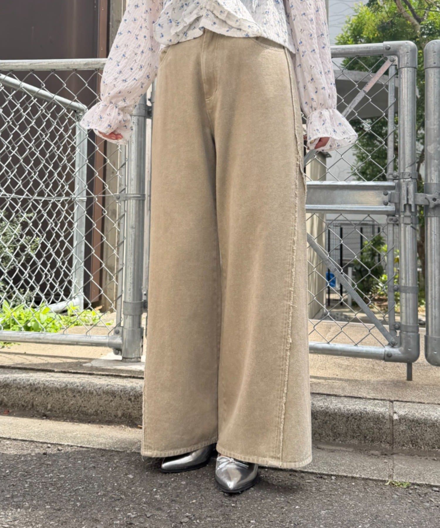 w closet Fringe baggy denim pants - Image 10