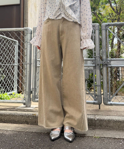 w closet Fringe baggy denim pants - Image 13