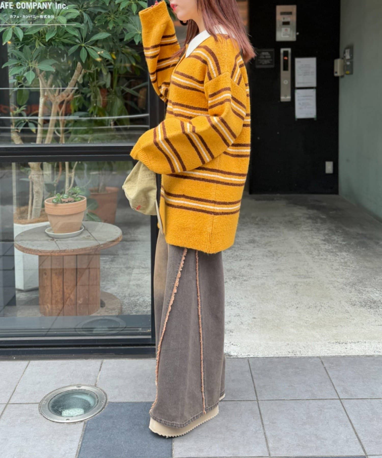 w closet Fringe baggy denim pants - Image 46