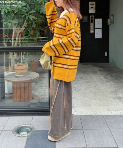 w closet Fringe baggy denim pants - Image 46
