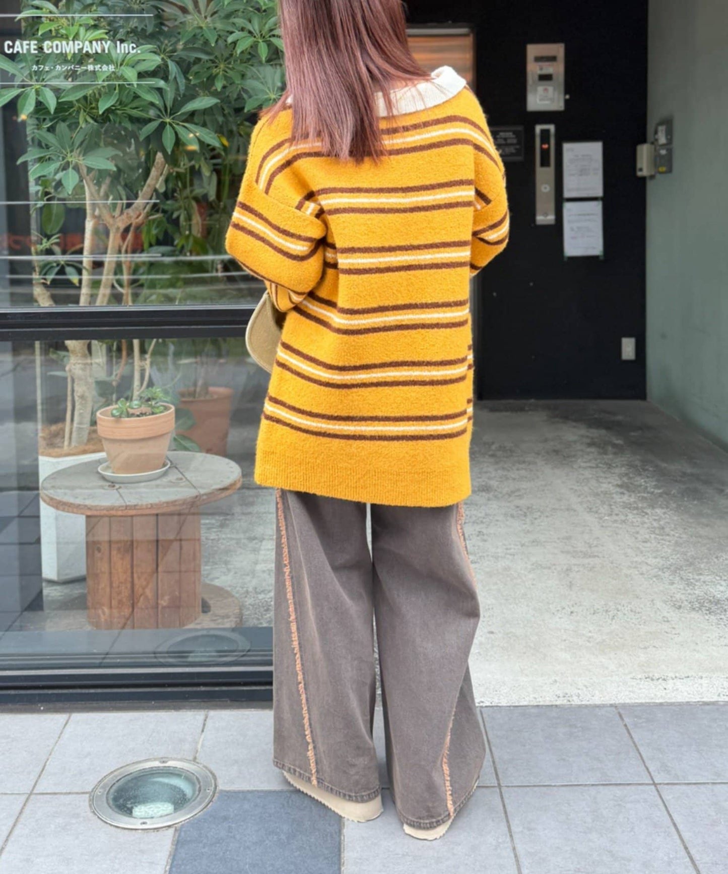 w closet Fringe baggy denim pants - Image 45