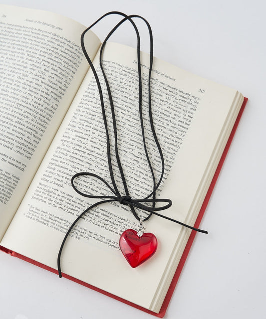 [現貨] Heart charm choker