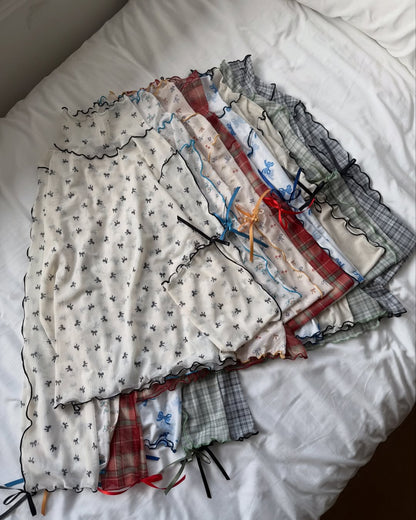 Kutir Ribbon高領sheer top