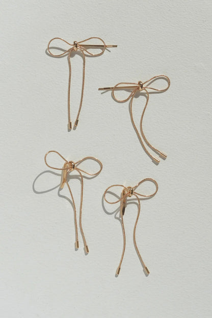 GOLDY Ribbon Hair Clip Set