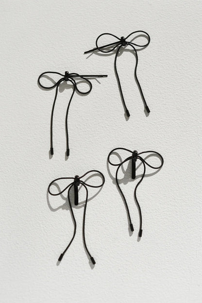 GOLDY Ribbon Hair Clip Set