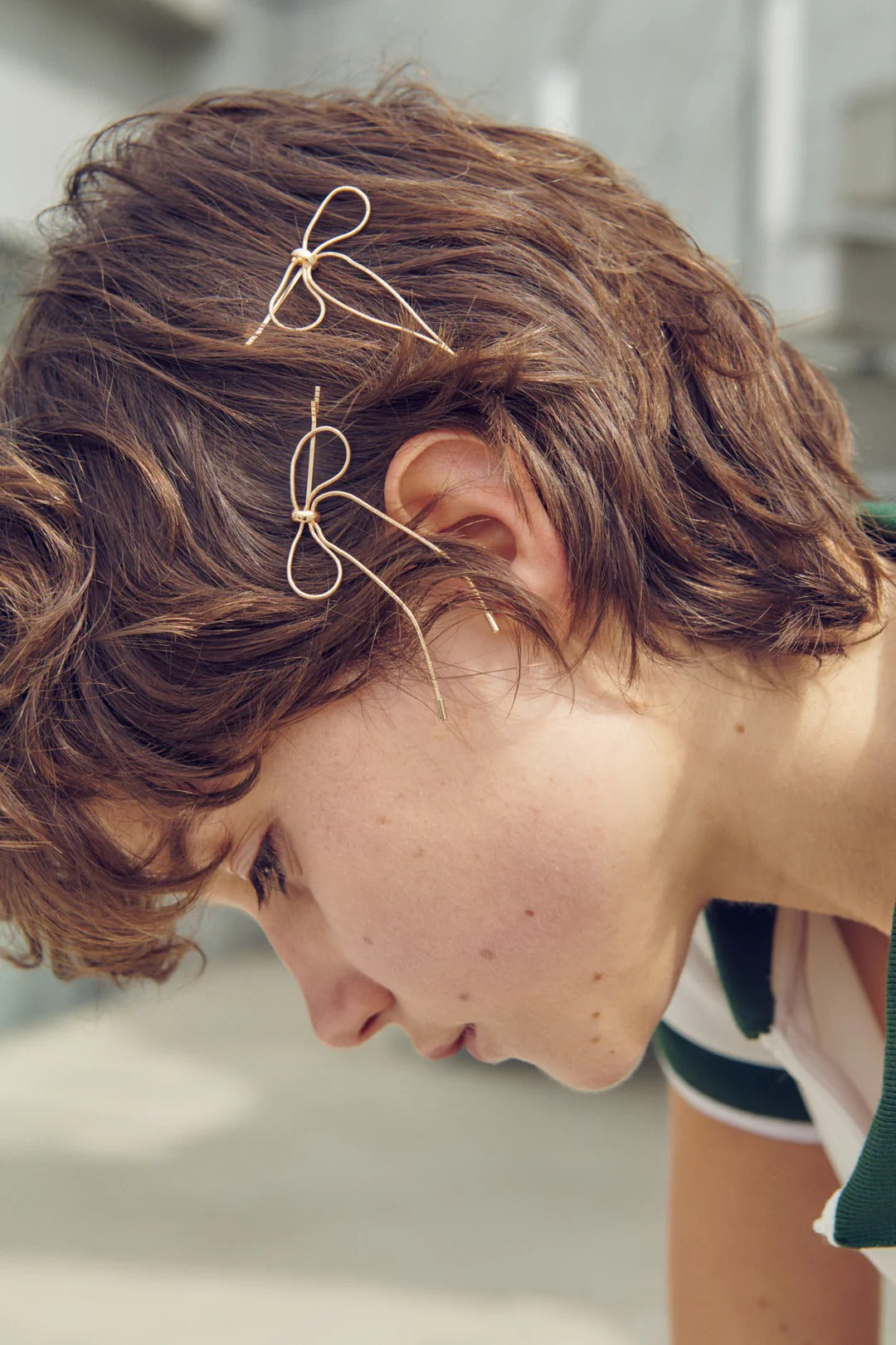 GOLDY Ribbon Hair Clip Set