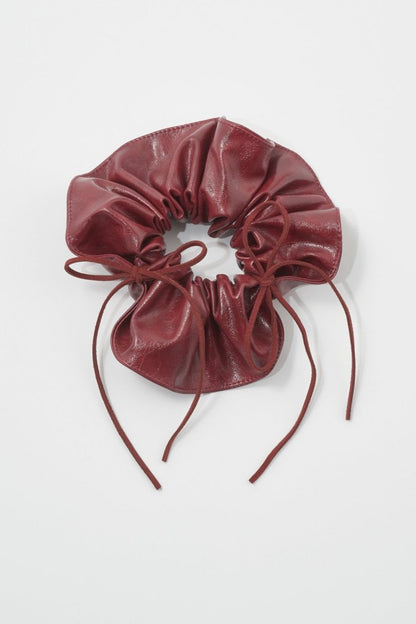 GOLDY Ribbon Hang Leather Touch 大髮圈