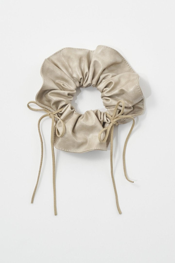 GOLDY Ribbon Hang Leather Touch 大髮圈