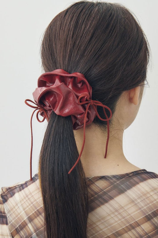 GOLDY Ribbon Hang Leather Touch 大髮圈