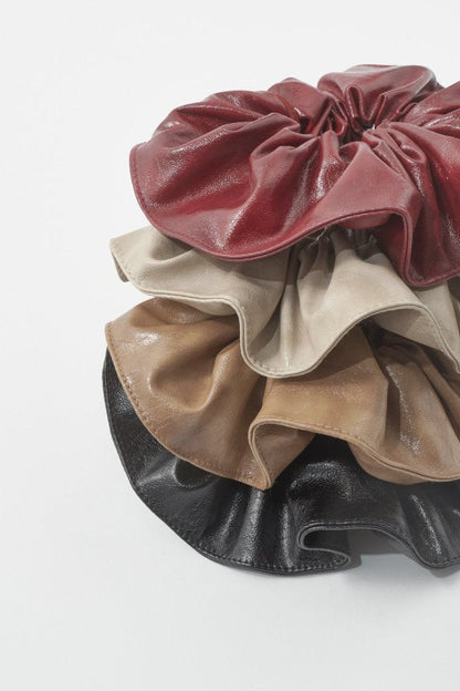 GOLDY Ribbon Hang Leather Touch 大髮圈