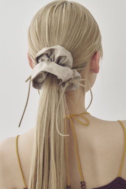 GOLDY Ribbon Hang Leather Touch 大髮圈