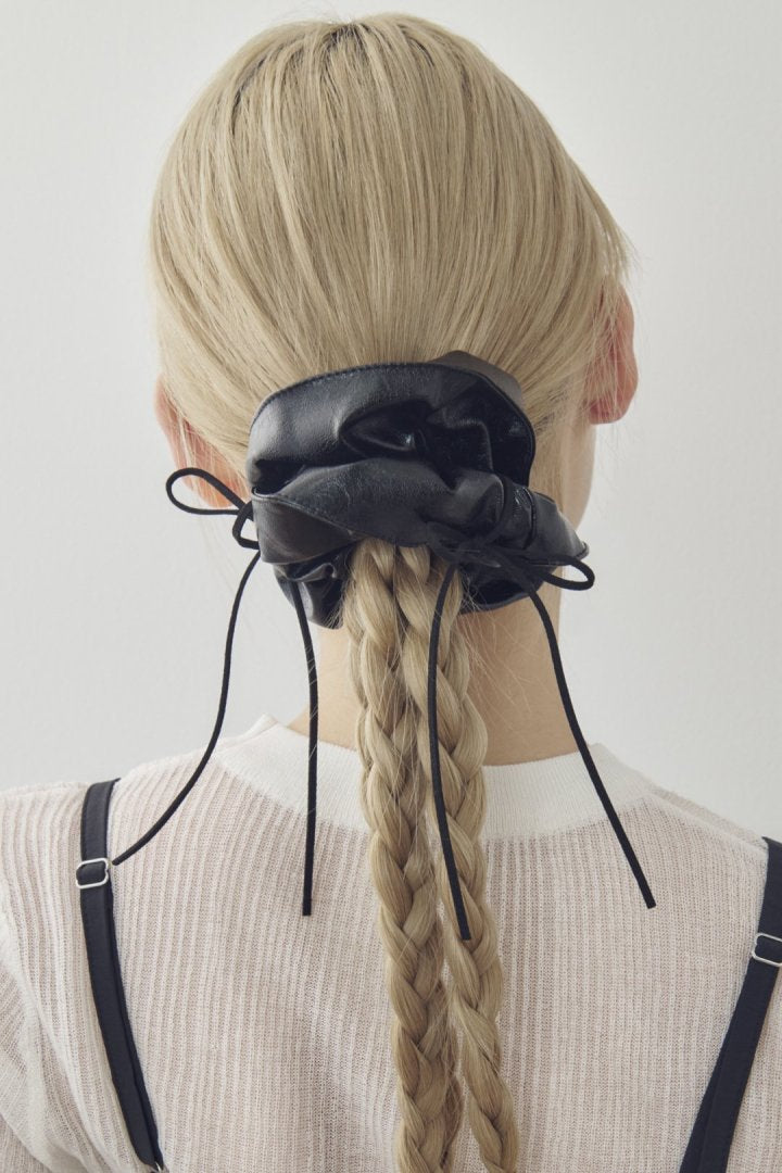 GOLDY Ribbon Hang Leather Touch 大髮圈