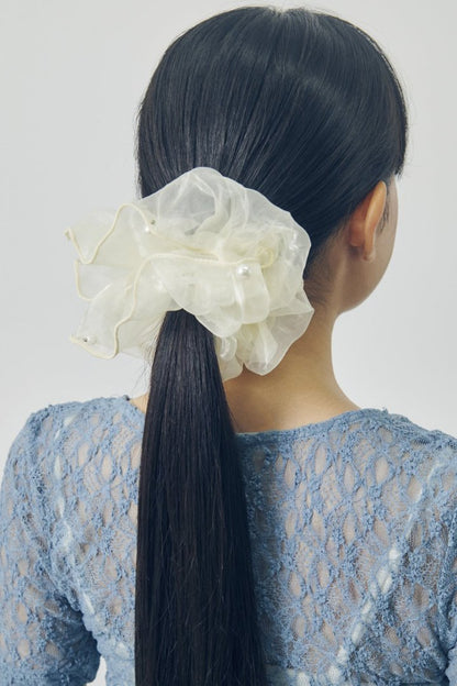 GOLDY 珍珠/銀珠大髮圈