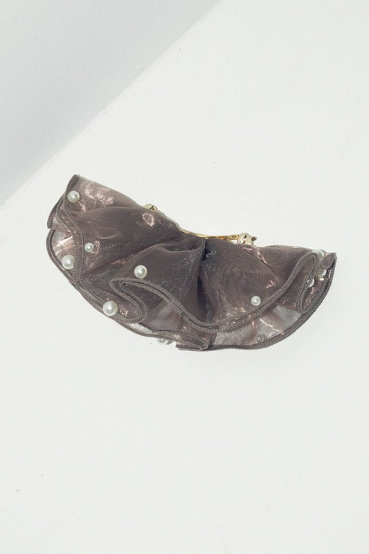 GOLDY 球形薄紗荷葉邊髮夾