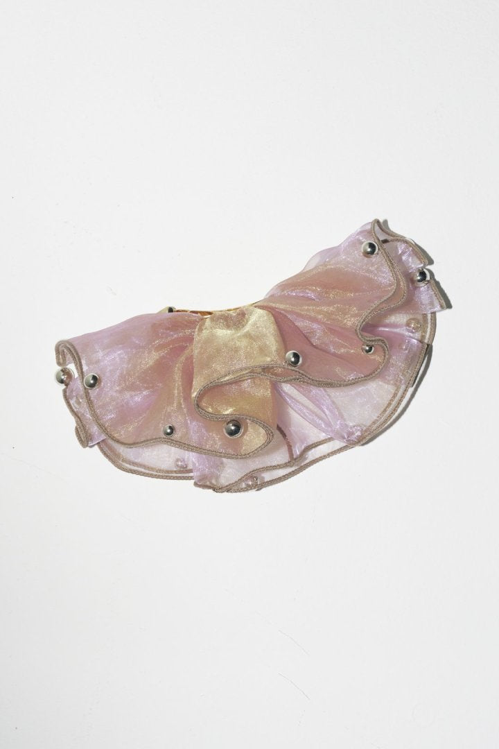 GOLDY 球形薄紗荷葉邊髮夾