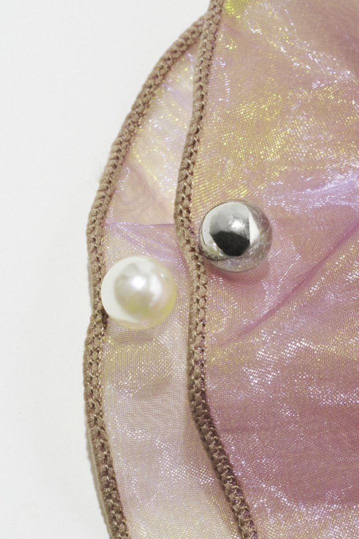 GOLDY 球形薄紗荷葉邊髮夾