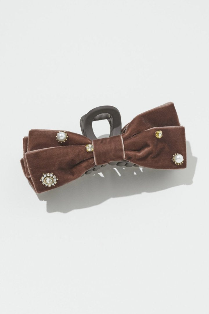 GOLDY Decorative Velor Ribbon Clip