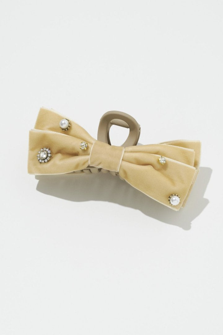 GOLDY Decorative Velor Ribbon Clip