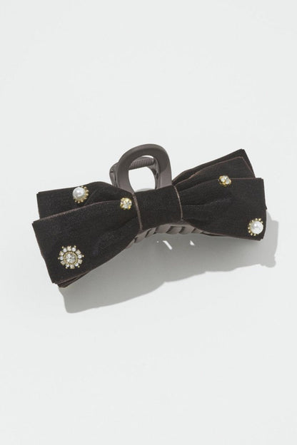GOLDY Decorative Velor Ribbon Clip