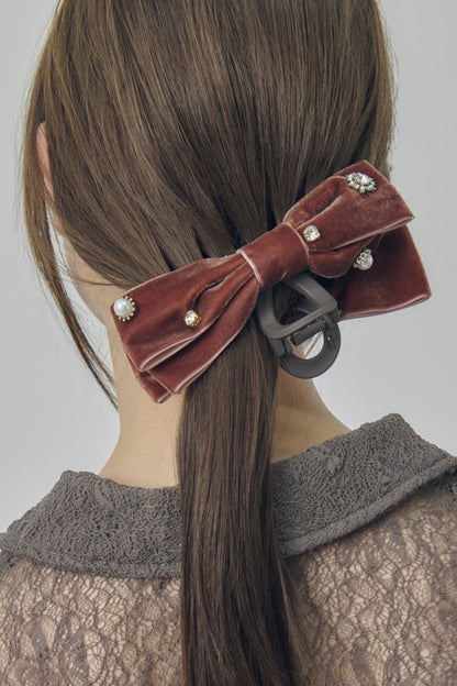 GOLDY Decorative Velor Ribbon Clip