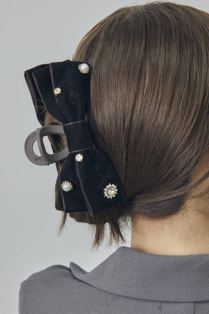 GOLDY Decorative Velor Ribbon Clip