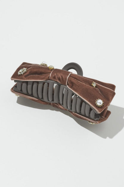 GOLDY Decorative Velor Ribbon Clip