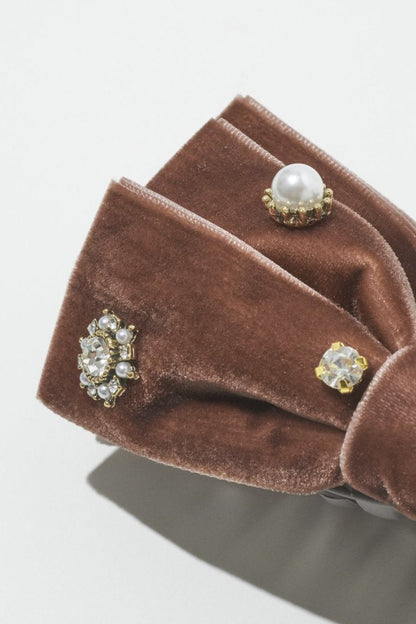 GOLDY Decorative Velor Ribbon Clip