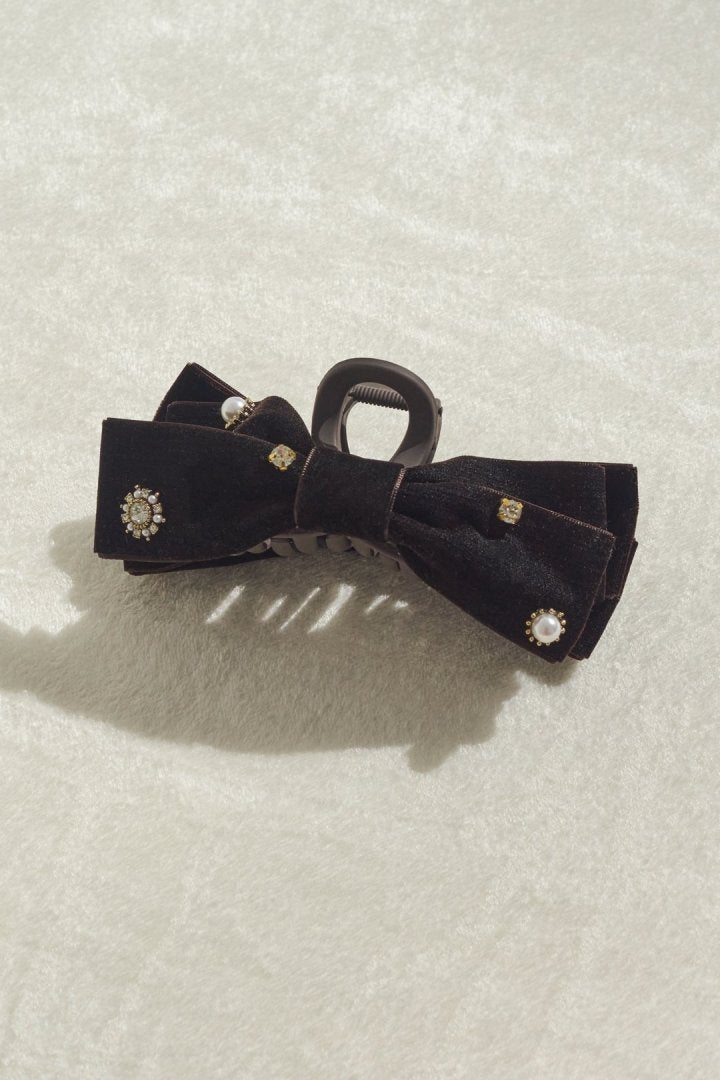 GOLDY Decorative Velor Ribbon Clip