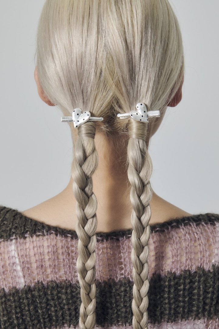 GOLDY ドット ハート メタル セット ヘアー クリップ - Image 10