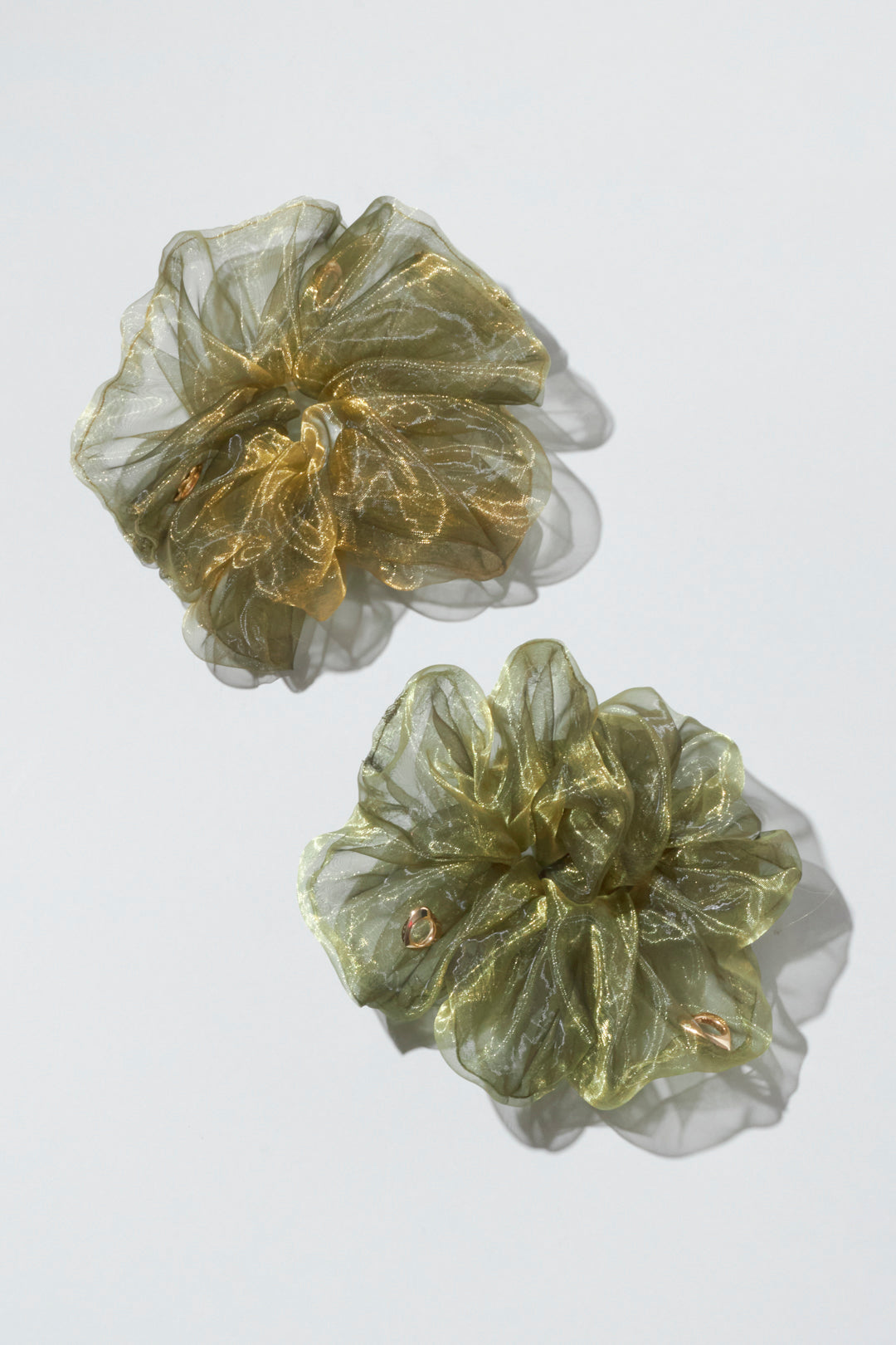 GOLDY 金屬圖案透明感大髮圈