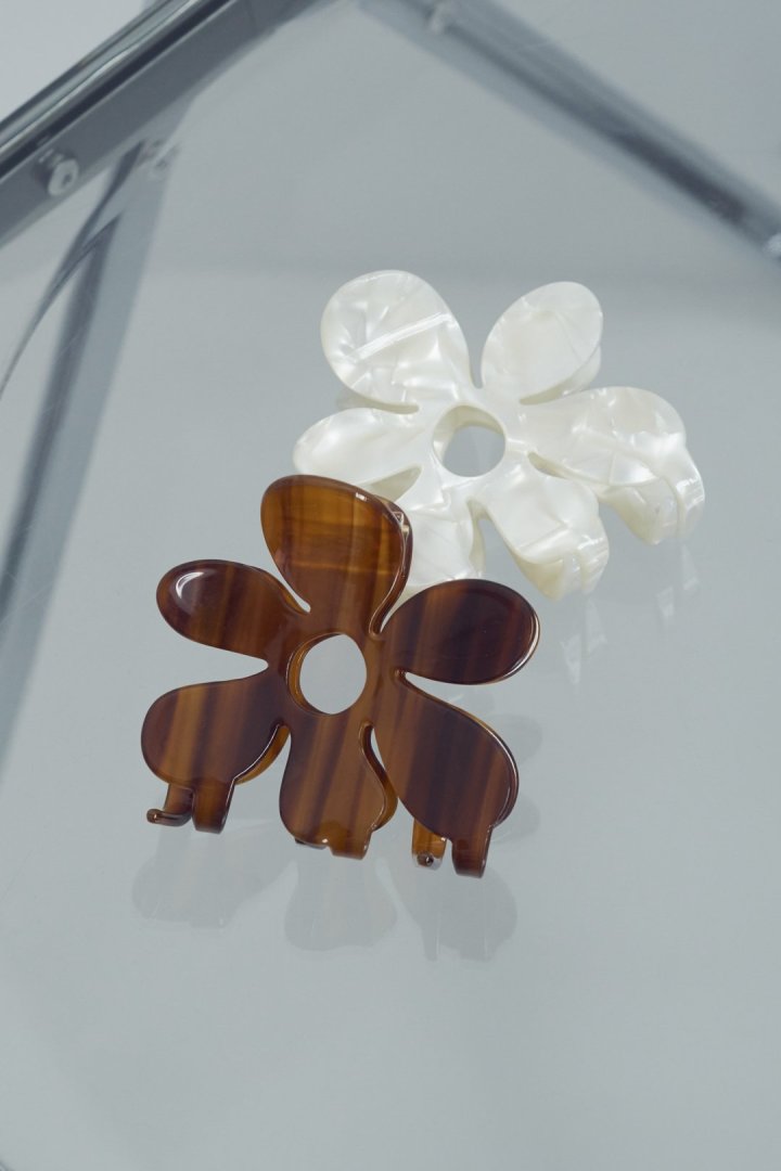 GOLDY Flower Aceti Vance Clip - brown