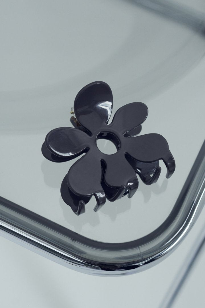 GOLDY Flower Aceti Vance Clip - black