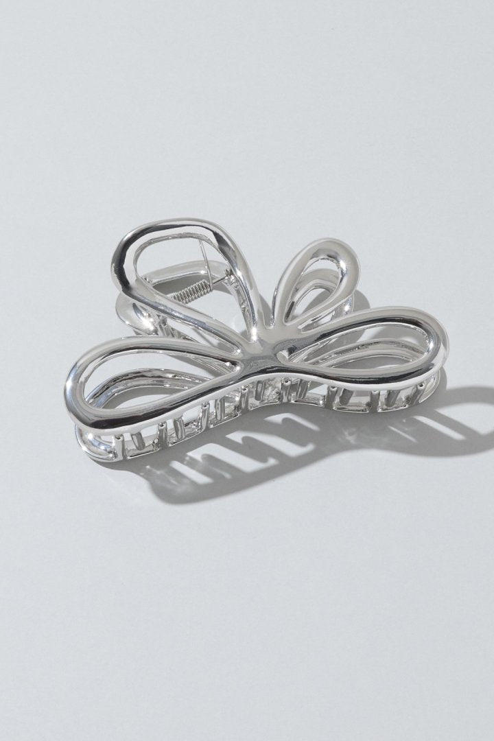 GOLDY Nuance Flower Metal Vance Clip - silver
